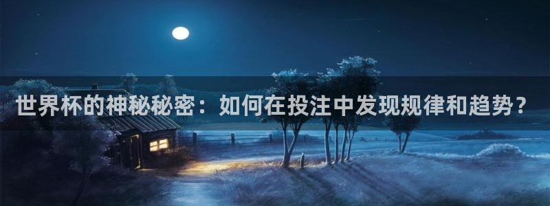 世界杯直播平台：世界杯的神秘秘密：如何在投注中发现规律和趋势？